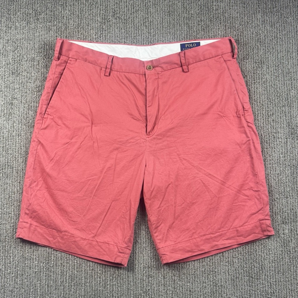 Polo Ralph Lauren Mens 35 Stretch Classic Fit Shorts Chino Nantucket Red